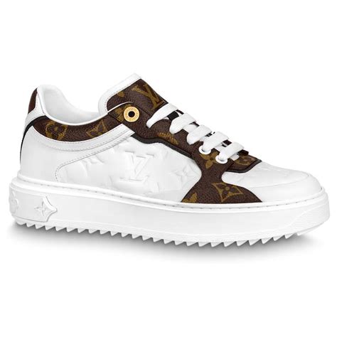 lv time out sneaker white